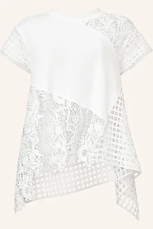 AllSaints T-Shirt Zala Mit Lochspitze weiss