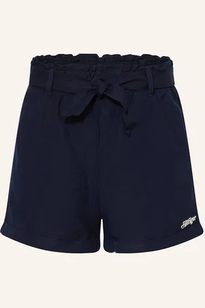 Tommy Hilfiger Shorts Mit Leinen blau