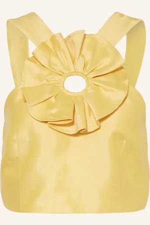 Sandro Cropped-Top Mit Leinen