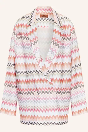 Missoni Strickblazer weiss