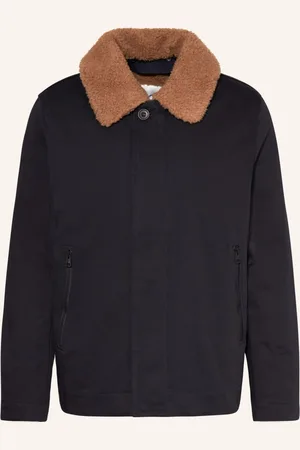 COS Jacke Mit Abnehmbarem Teddyfell blau