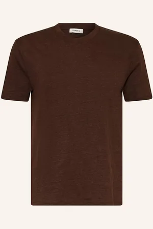 Sandro T-Shirt Aus Leinen braun