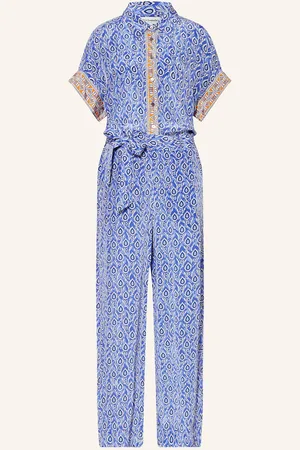 Lollys Laundry Satin-Jumpsuit Mathildell blau