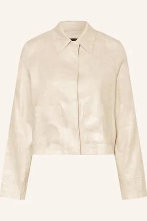 Someday Overjacket Nania Mit Leinen beige