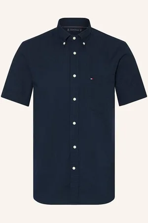 Tommy Hilfiger Kurzarm-Hemd Regular Fit blau