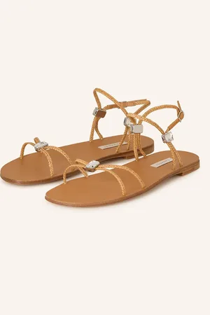 Casadei Sandalen Valentina Mit Schmucksteinen beige
