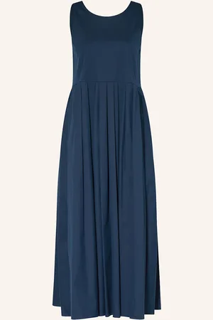 Max Mara Kleid Moira Mit Plissees blau