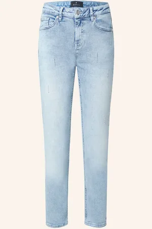monari 7/8-Jeans Mit Schmucksteinen blau