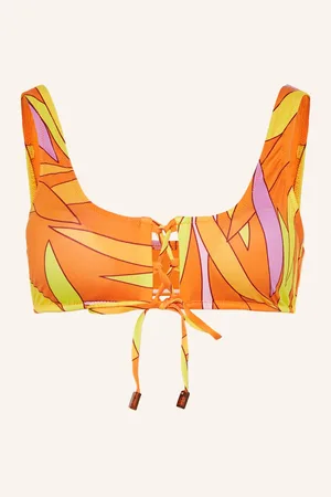 Vilebrequin Bustier-Bikini-Top Madrague Lassy orange