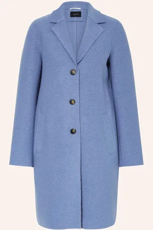 Oui Wollmantel blau