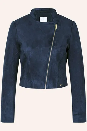 Betty & Co Cropped-Jacke In Lederoptik blau