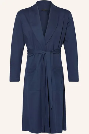 Hanro Herren-Morgenmantel Night & Day blau