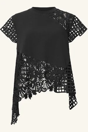 AllSaints T-Shirt Zala Mit Lochspitze