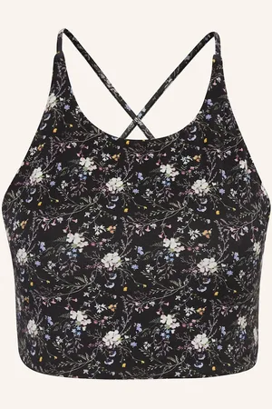 Mandala Yoga-Top Printed schwarz