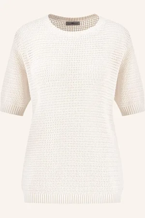 Fynch-Hatton Strickshirt weiss