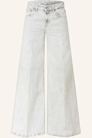Dondup Wide Leg Jeans Marlene grau