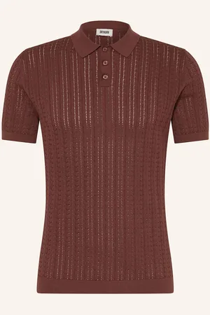 Drykorn Strick-Poloshirt Triton Regular Fit rot