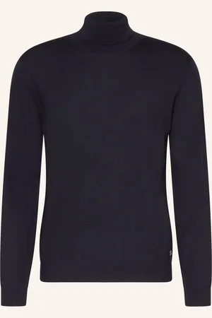 Pierre Cardin Rollkragenpullover blau
