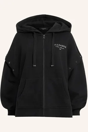 AllSaints Sweatjacke Aroma Amphia Mit Abnehmbaren Ärmeln schwarz