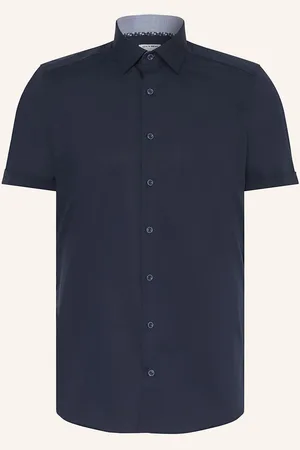 Olymp Kurzarm-Hemd Level Five Body Fit blau