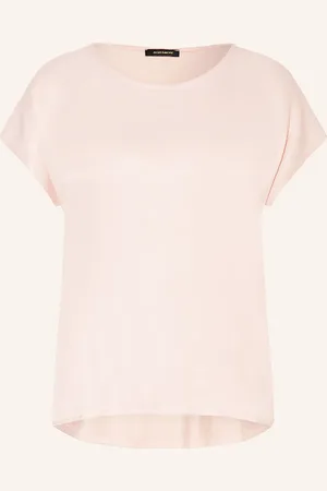 More & More Blusenshirt Im Materialmix rosa