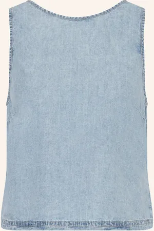 American Vintage Top Paybou In Jeansoptik blau
