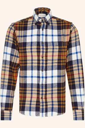 GANT Flanellhemd Regular Fit beige