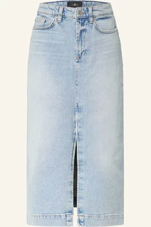 7 for all Mankind Jeansrock Amber blau