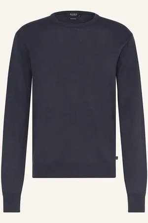 Digel Pullover Faros Mit Leinen blau