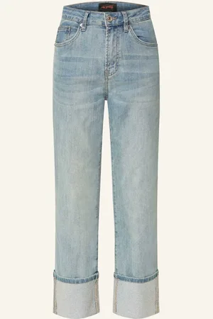 miss goodlife Straight Jeans Mit Schmucksteinen blau