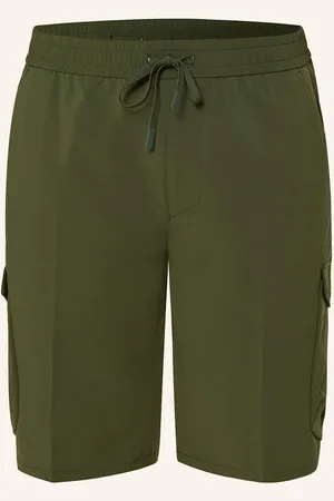 HUGO BOSS Cargoshorts Urbanex Tapered Fit schwarz