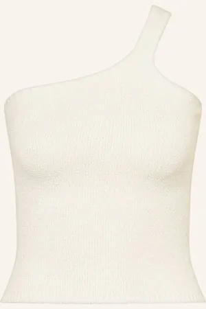 Almada Label One-Shoulder-Top Una weiss