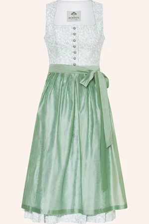 BERWIN & WOLFF Dirndl Aus Leinen gruen