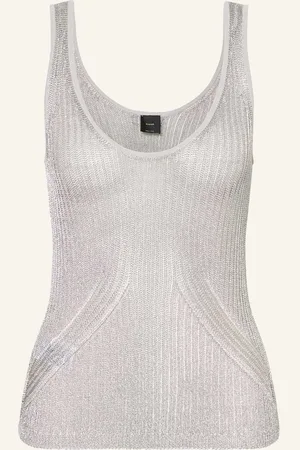 Pinko Stricktop Noha Mit Glitzergarn grau