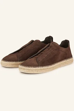Ermenegildo Zegna Slip-On-Sneaker Triple Stitch braun