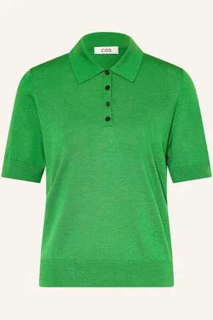 COS Strick-Poloshirt gruen