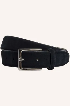 Hackett Gürtel Suede Feather Edge blau