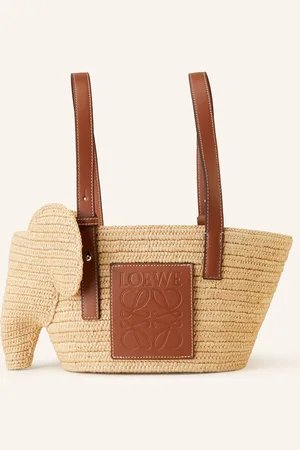 Loewe Shopper Elephant Basket beige