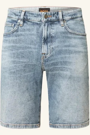HUGO BOSS Jeansshorts Re.Maine Regular Fit blau