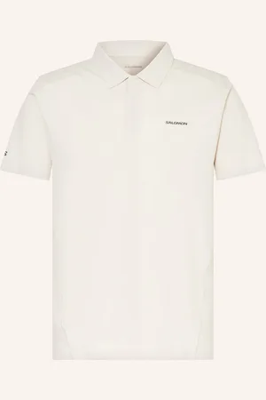 Salomon Funktions-Poloshirt Trackline beige
