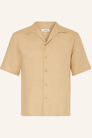 Sandro Resorthemd Slim Fit Mit Leinen braun