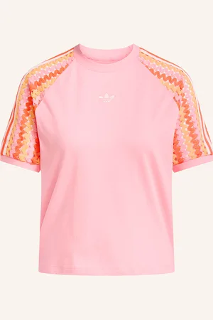adidas T-Shirt Cali Im Materialmix beige