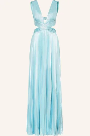 Retrofete Retrofête Abendkleid Dracey Mit Plissees Und Cut-Outs blau