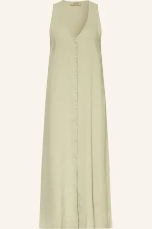 Mos Mosh Kleid Mmnula Mit Leinen gruen