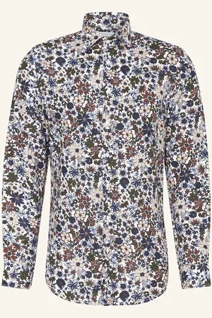 Seidensticker Leinenhemd Slim Fit braun