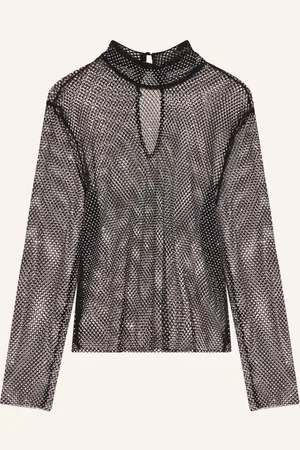 Gestuz Longsleeve Yadegz Mit Schmucksteinen silber
