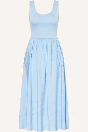 Rich & Royal Kleid Im Materialmix blau