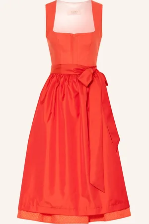 Alissa by Kinga Mathe Dirndl Adri Mit Leinen orange