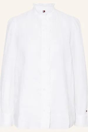 Tommy Hilfiger Bluse Aus Leinen Mit Rüschen