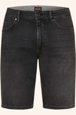 HUGO BOSS Jeansshorts Delaware Slim Fit grau